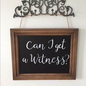 Chalk board sign!